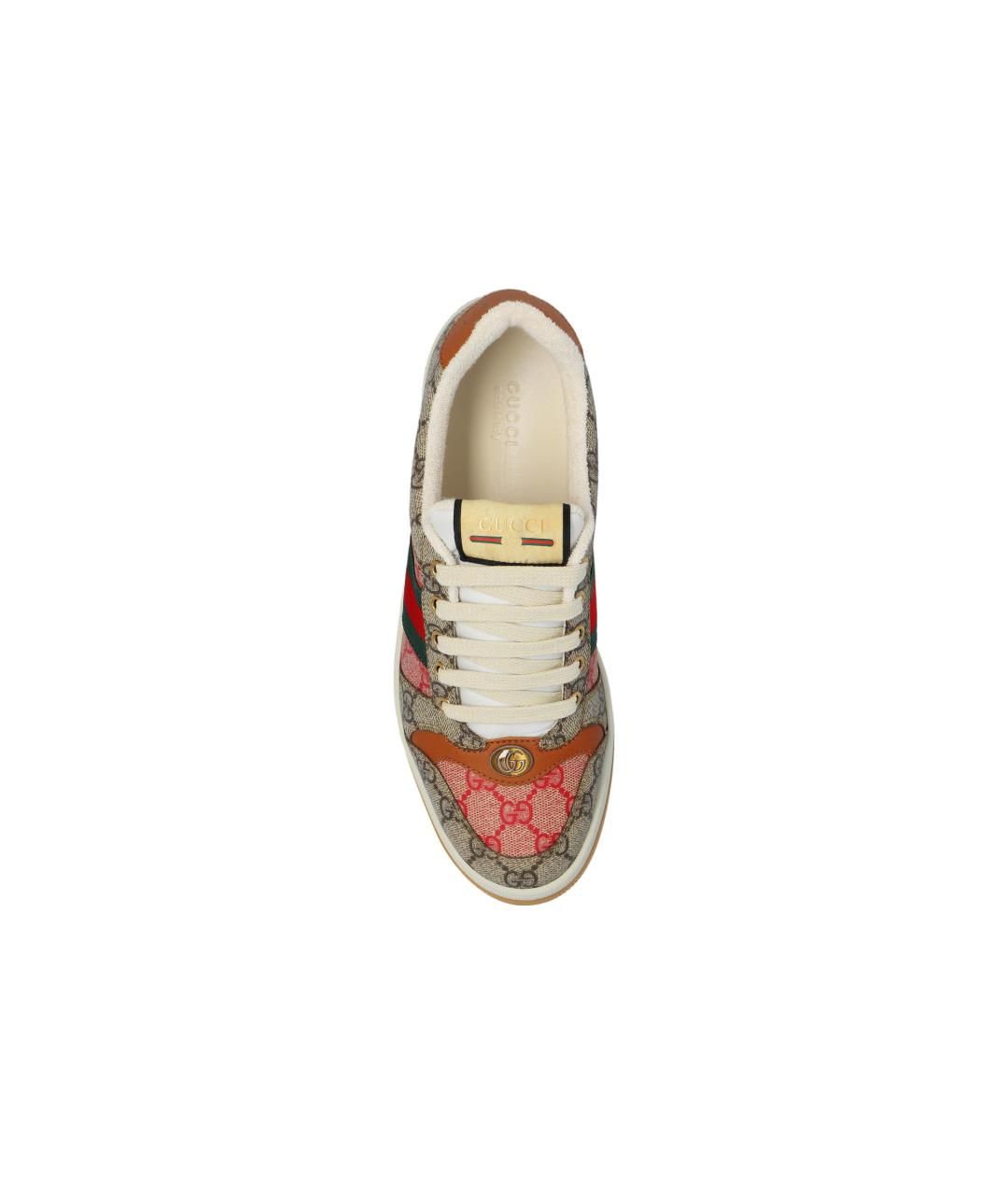 GUCCI Бежевые кеды, фото 5