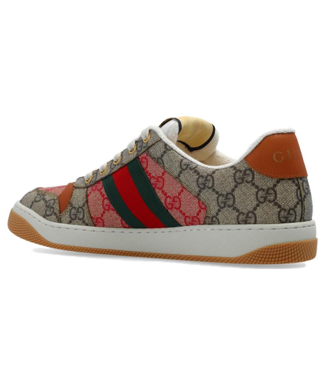 GUCCI Бежевые кеды, фото 3