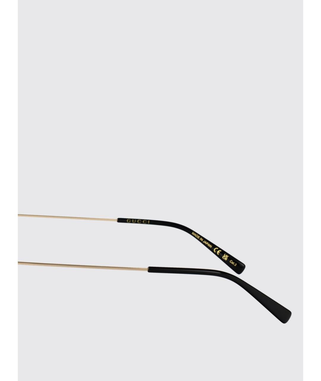 GUCCI Розовые металлические солнцезащитные очки, фото 4