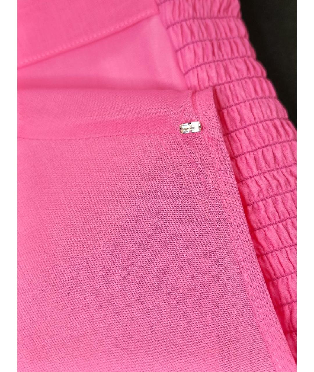 SPORTMAX Розовое хлопковое коктейльное платье, фото 5