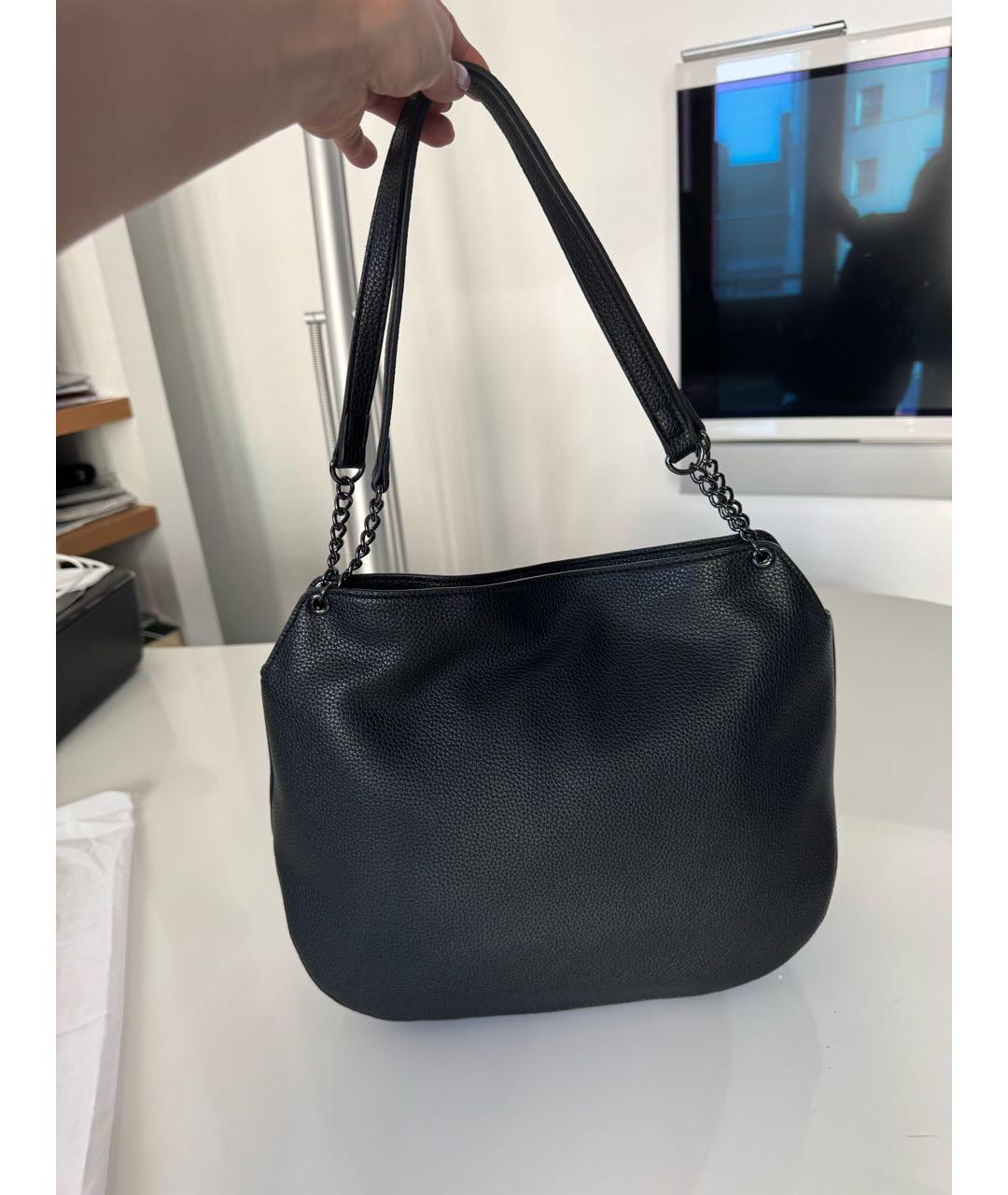 LOVE MOSCHINO Черная сумка с короткими ручками из искусственной кожи, фото 2