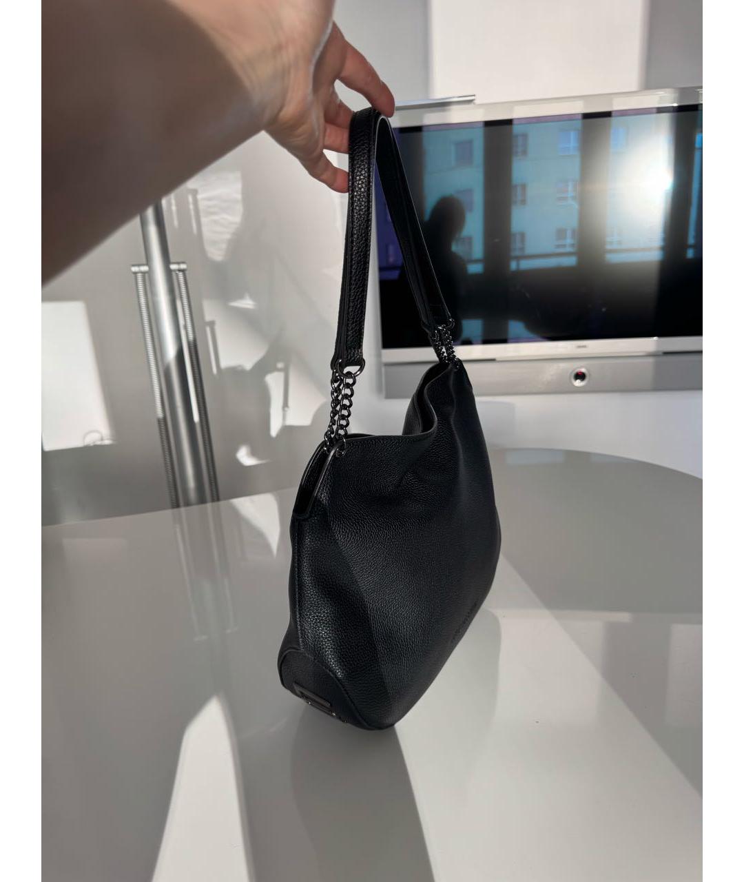 LOVE MOSCHINO Черная сумка с короткими ручками из искусственной кожи, фото 3