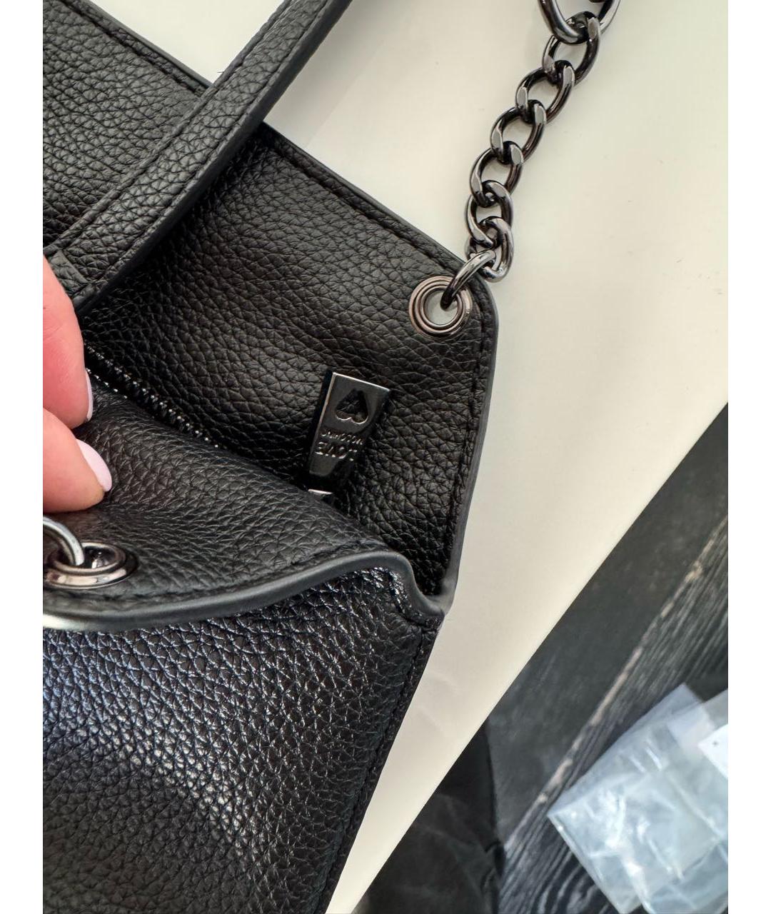 LOVE MOSCHINO Черная сумка с короткими ручками из искусственной кожи, фото 6
