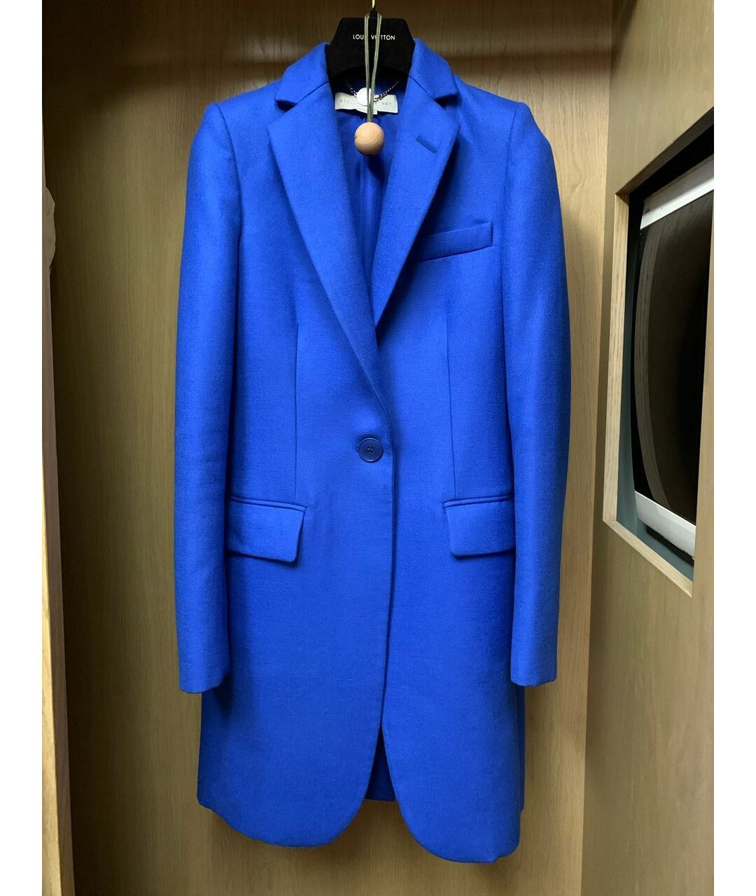 STELLA MCCARTNEY Синее шерстяное пальто, фото 7
