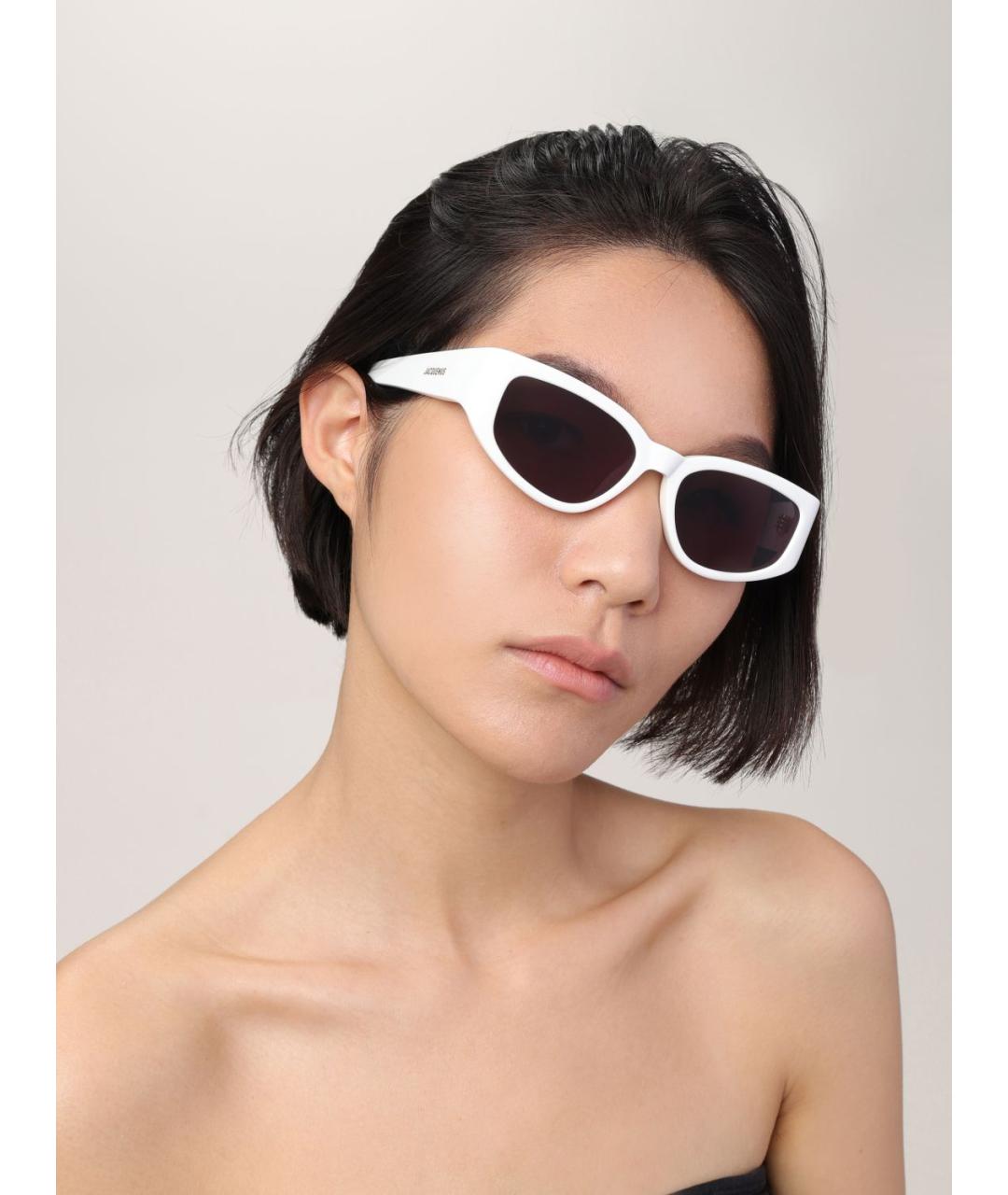 JACQUEMUS Белые солнцезащитные очки, фото 2