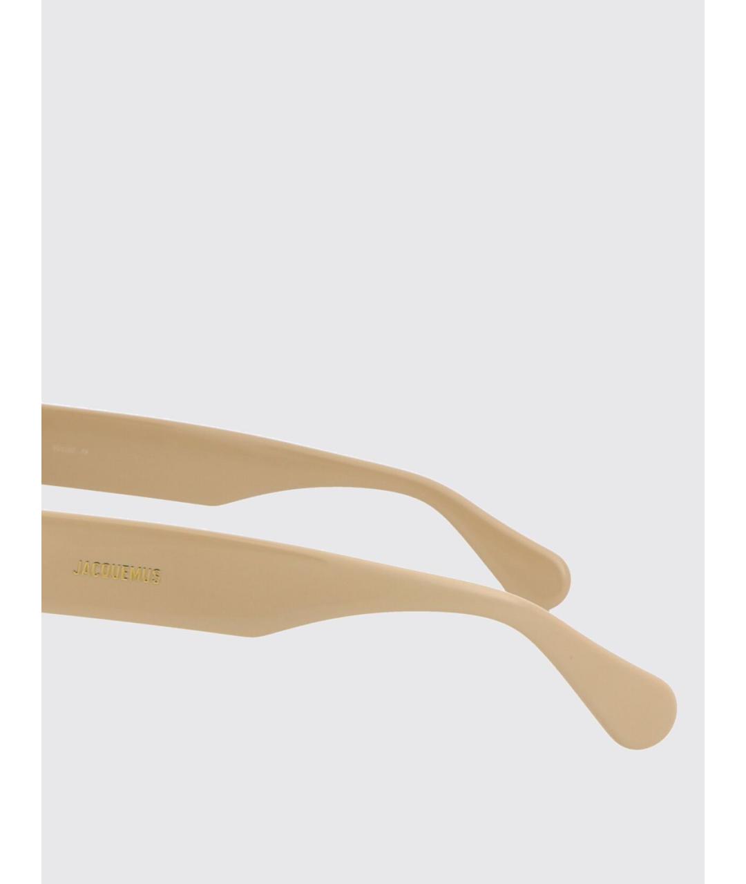 JACQUEMUS Бежевые солнцезащитные очки, фото 4