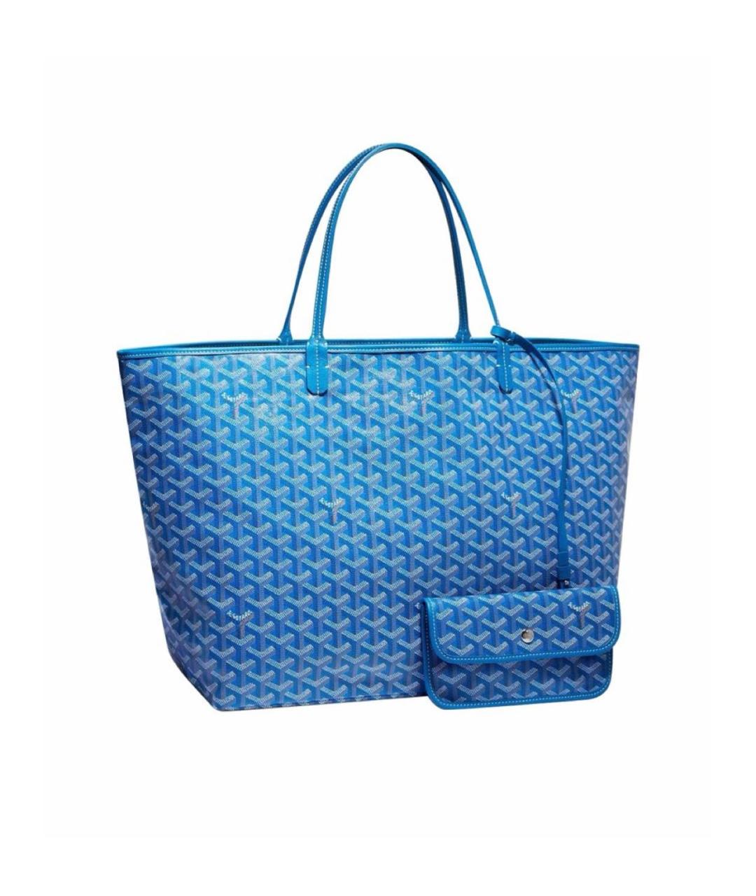 GOYARD Голубая сумка тоут, фото 1