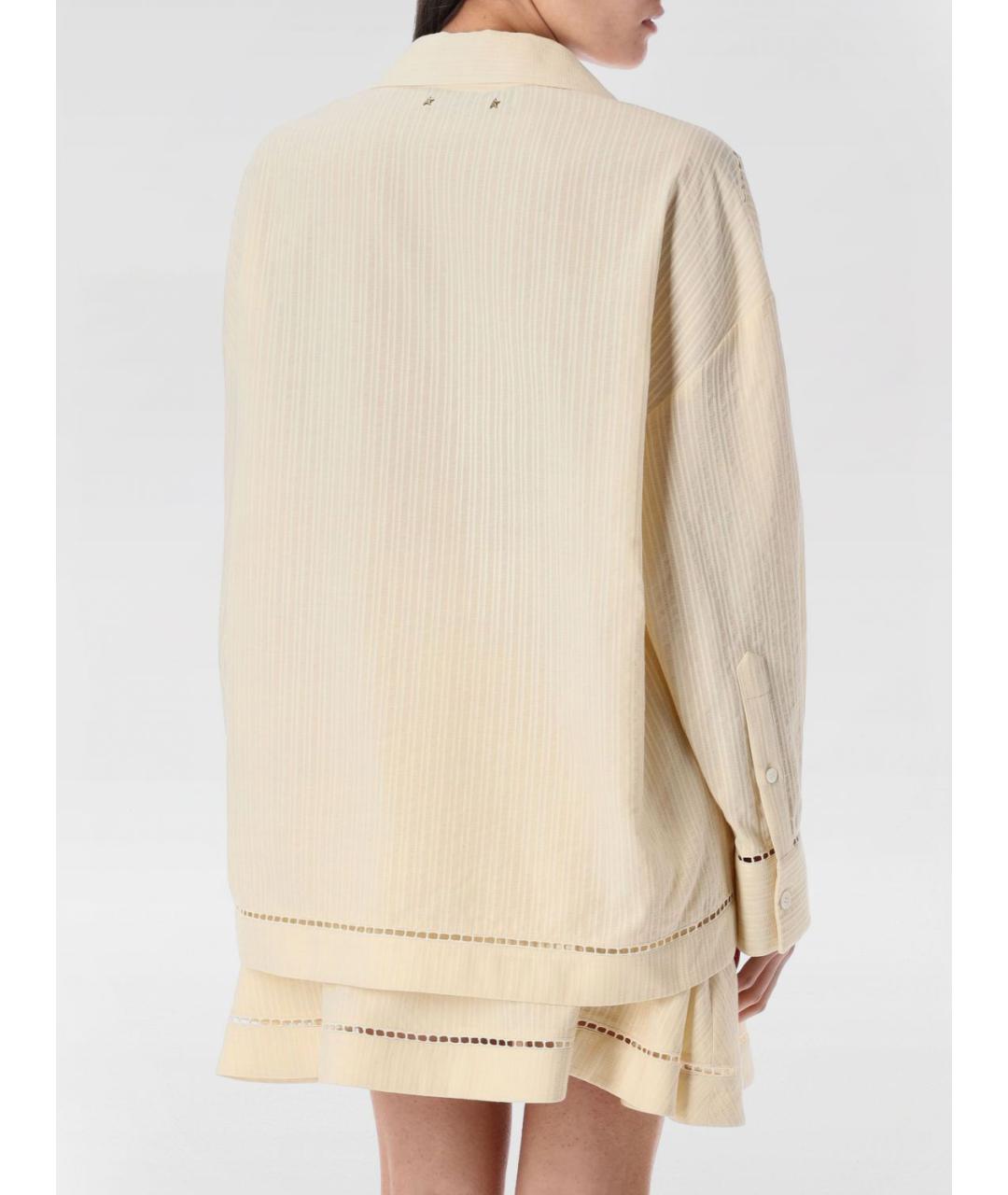 GOLDEN GOOSE DELUXE BRAND Бежевая рубашка, фото 2