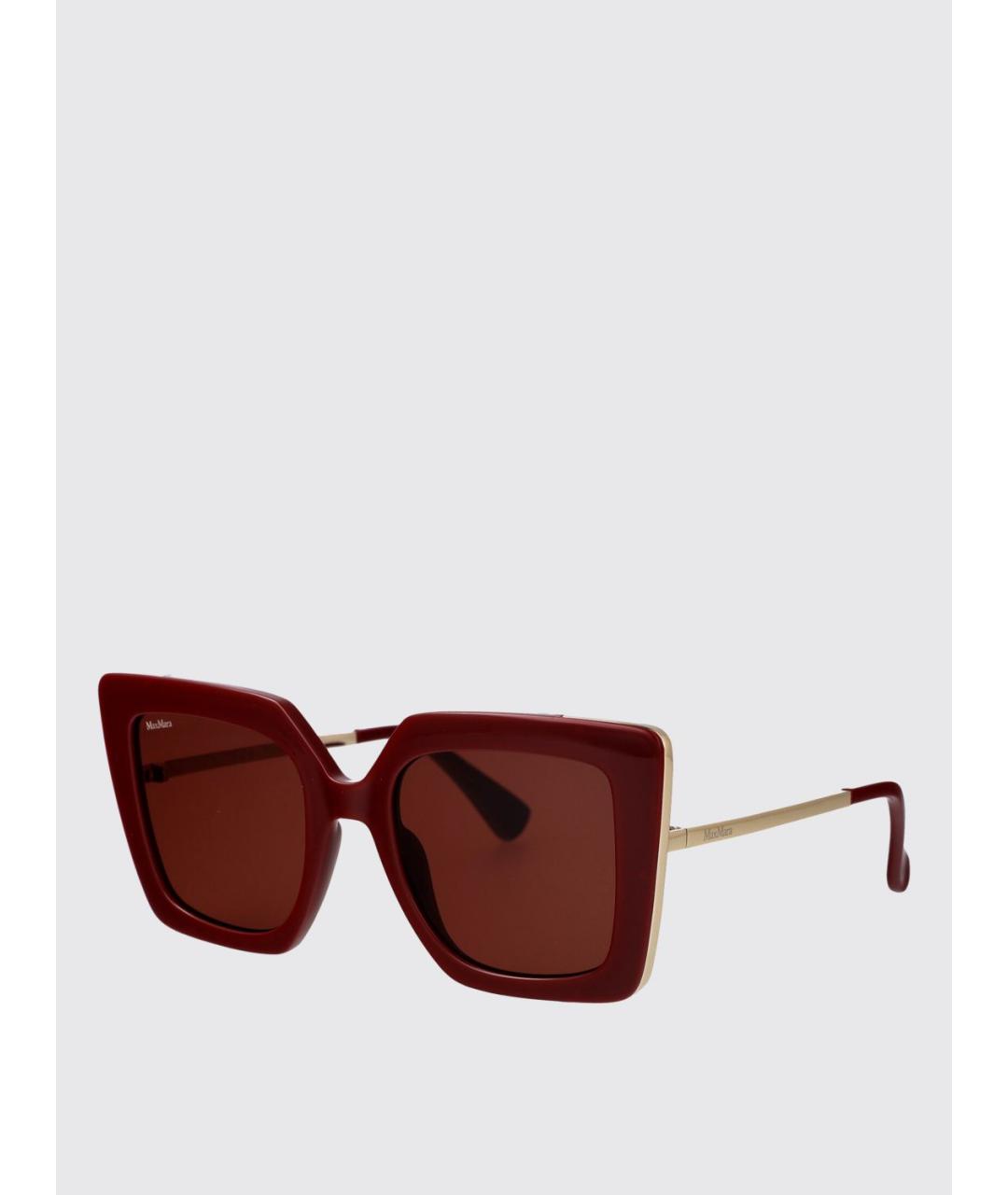 MAX MARA Бордовые солнцезащитные очки, фото 5