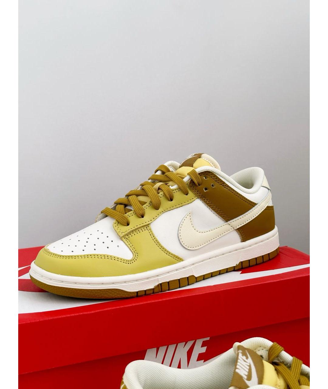 NIKE Горчичные кожаные кеды, фото 2