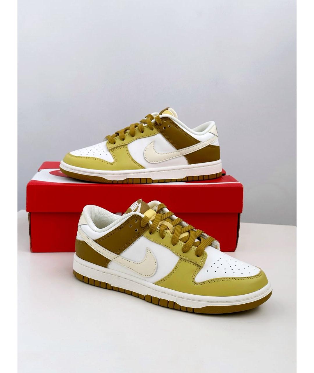 NIKE Горчичные кожаные кеды, фото 3