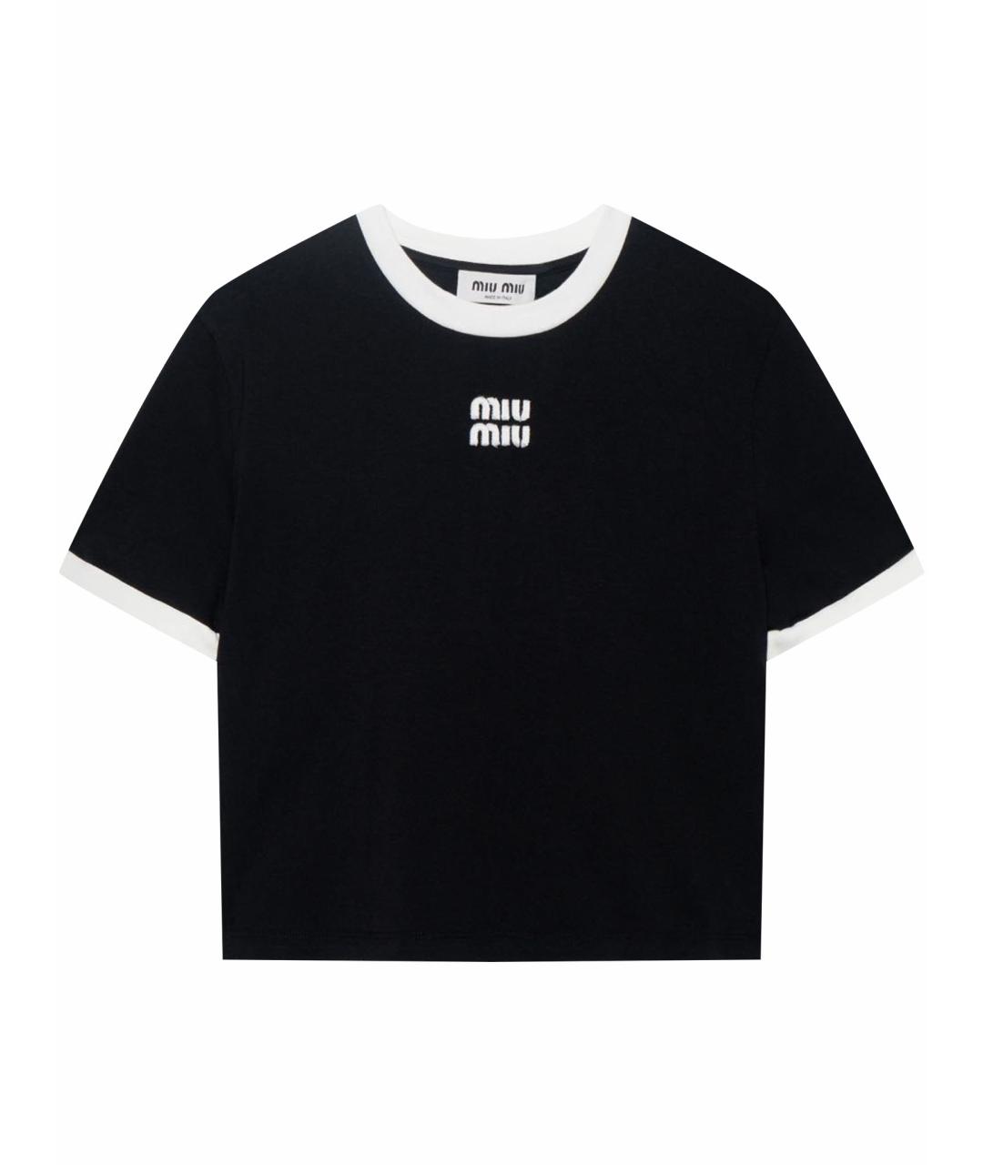 MIU MIU Черная майка, фото 1