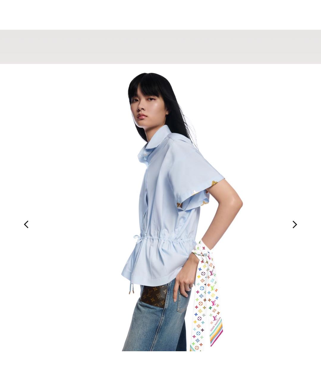 LOUIS VUITTON Белая повязка на голову, фото 3