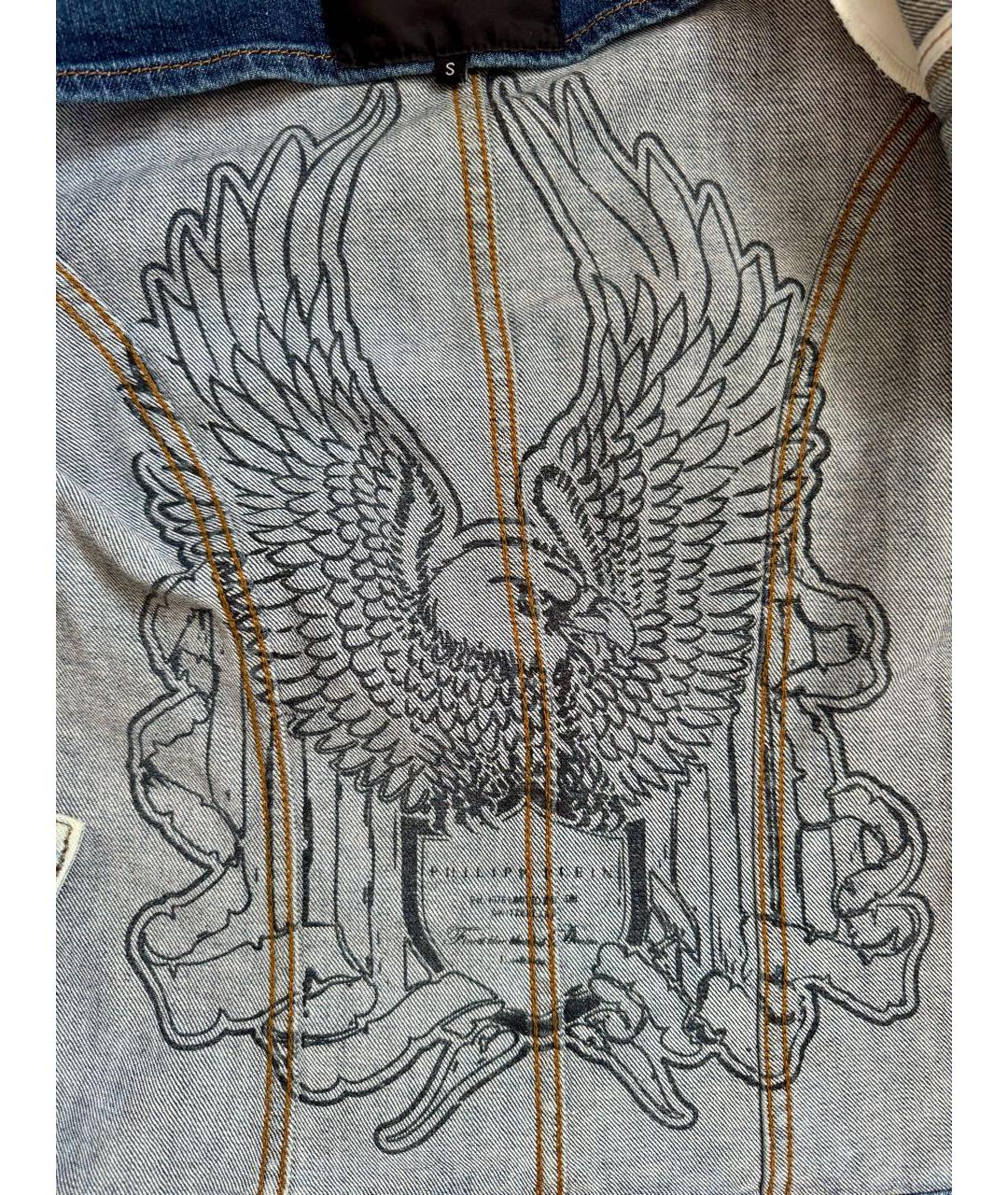 PHILIPP PLEIN Голубая деним куртка, фото 6