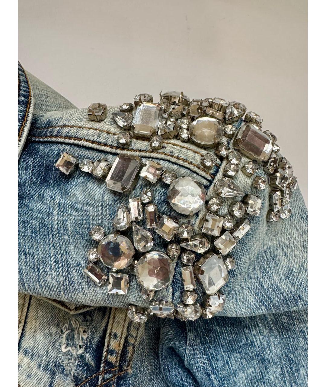 PHILIPP PLEIN Голубая деним куртка, фото 4