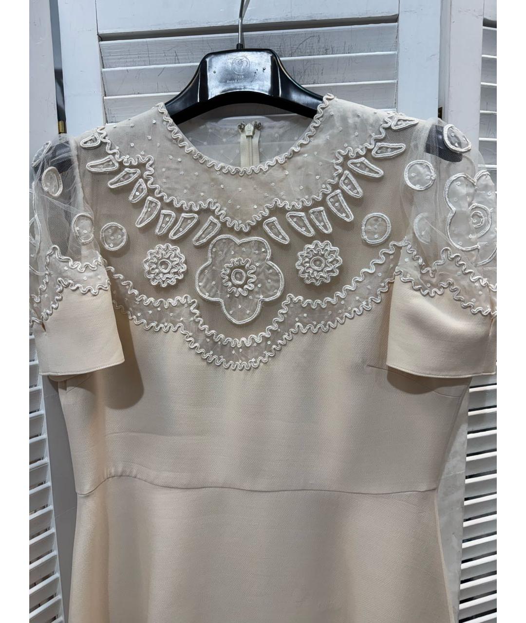 VALENTINO Бежевое коктейльное платье, фото 8