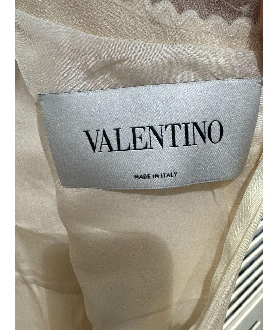 VALENTINO Бежевое коктейльное платье, фото 7