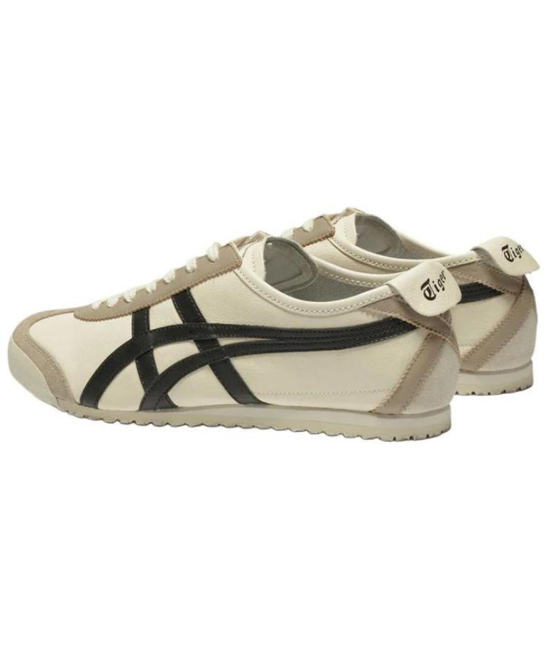 ONITSUKA TIGER Бежевые кожаные кеды, фото 2