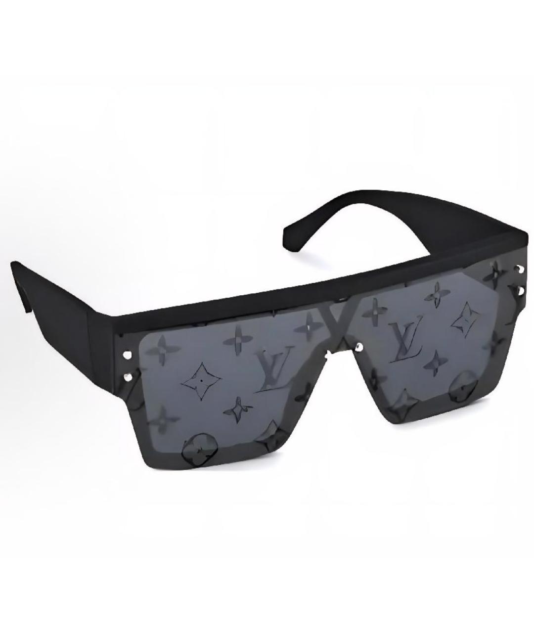 LOUIS VUITTON Черные пластиковые солнцезащитные очки, фото 3