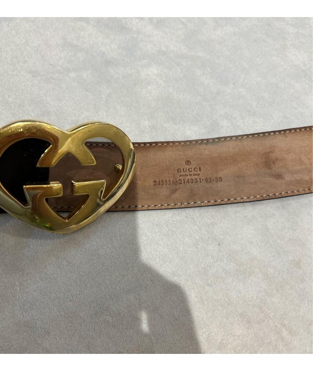 GUCCI Коричневый кожаный ремень, фото 3