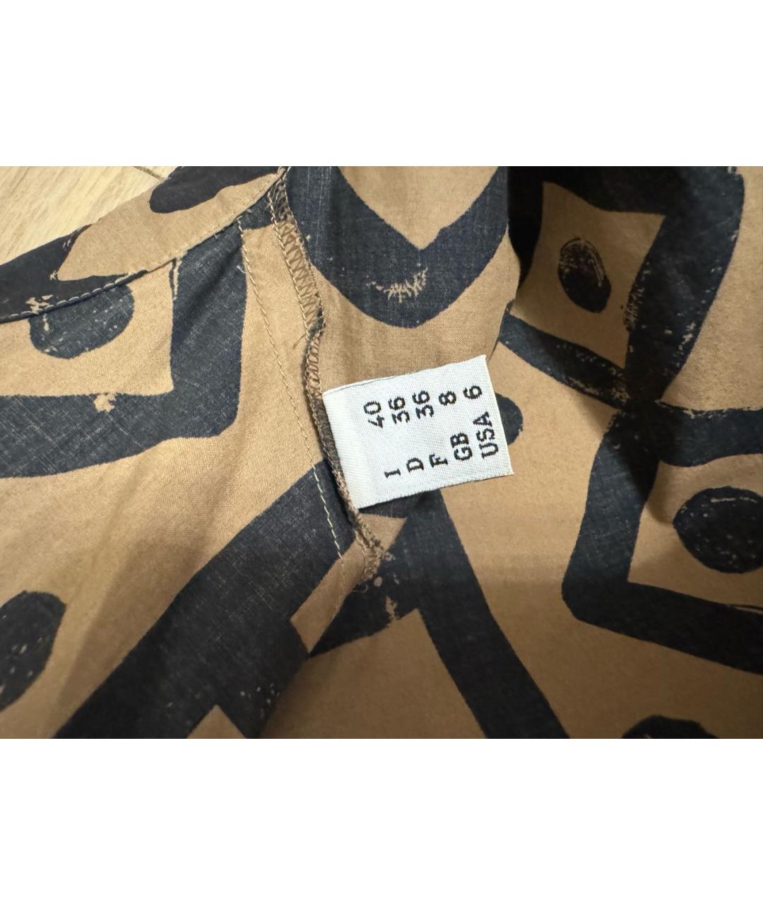 MOSCHINO Бежевое хлопковое повседневное платье, фото 2