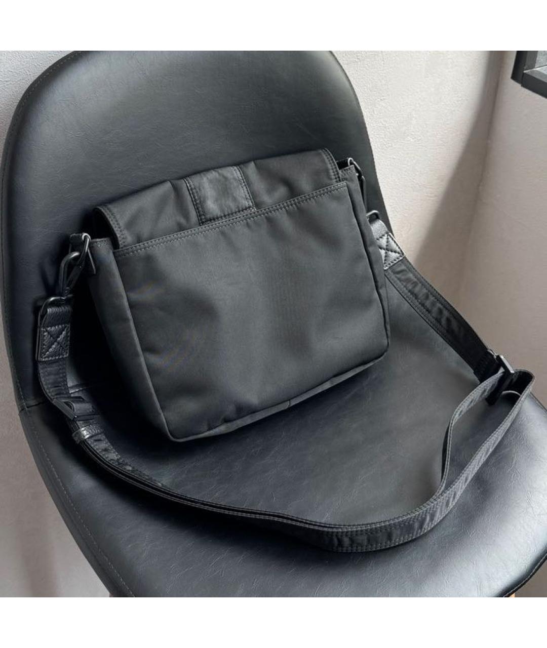 FENDI Черная тканевая сумка на плечо, фото 3
