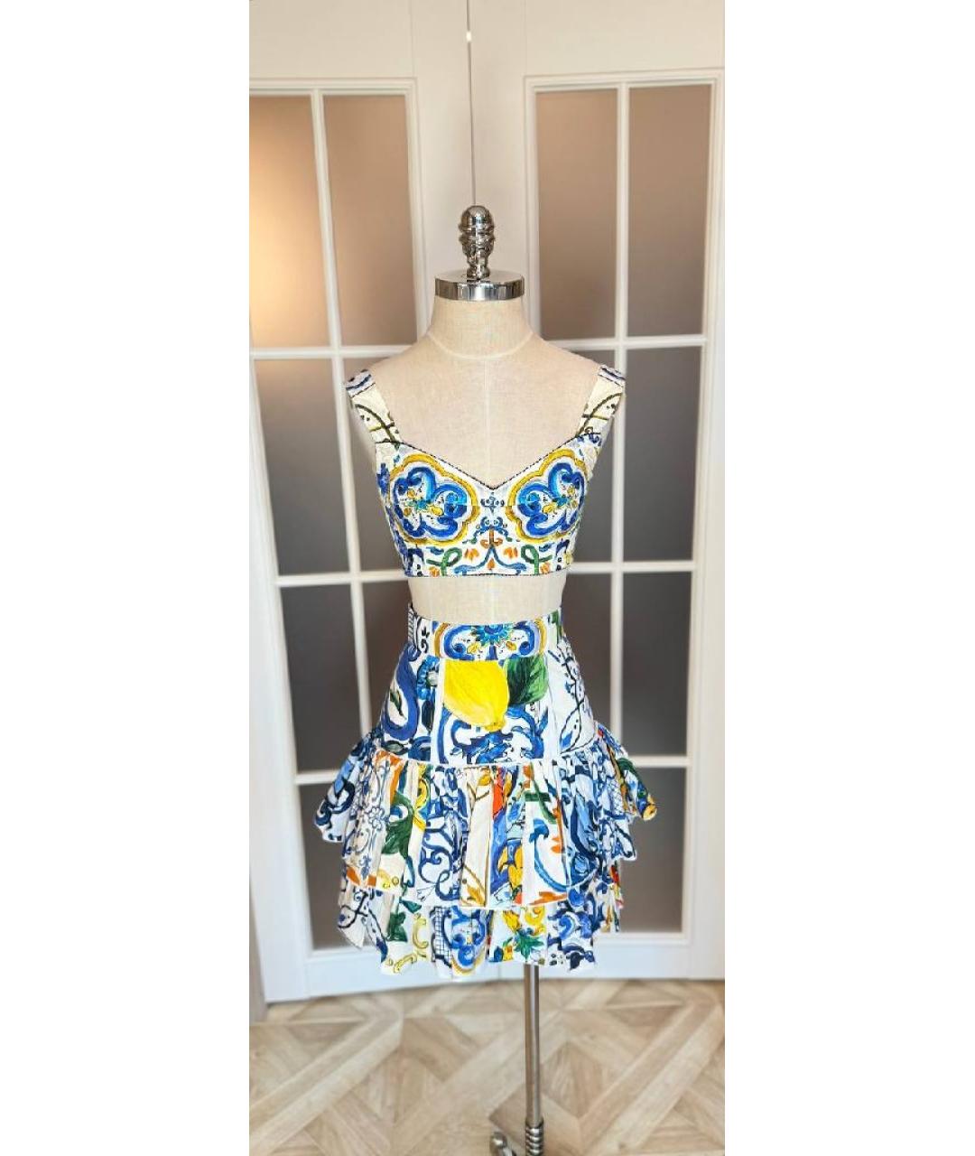 DOLCE&GABBANA Белый костюм с юбками, фото 10