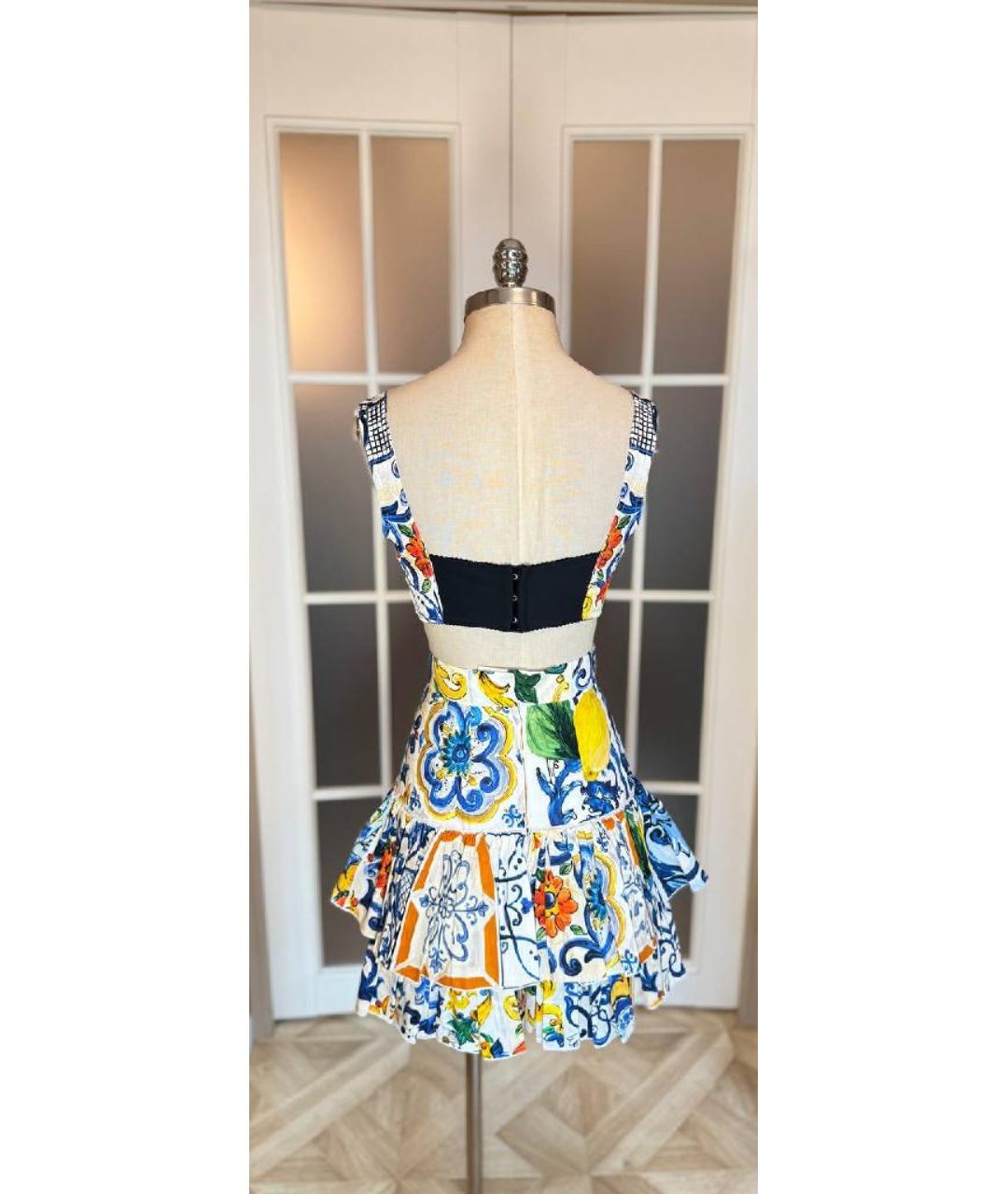 DOLCE&GABBANA Белый костюм с юбками, фото 2