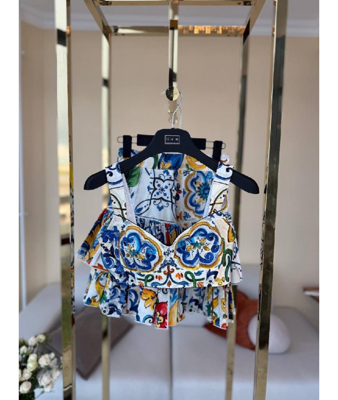 DOLCE&GABBANA Белый костюм с юбками, фото 3
