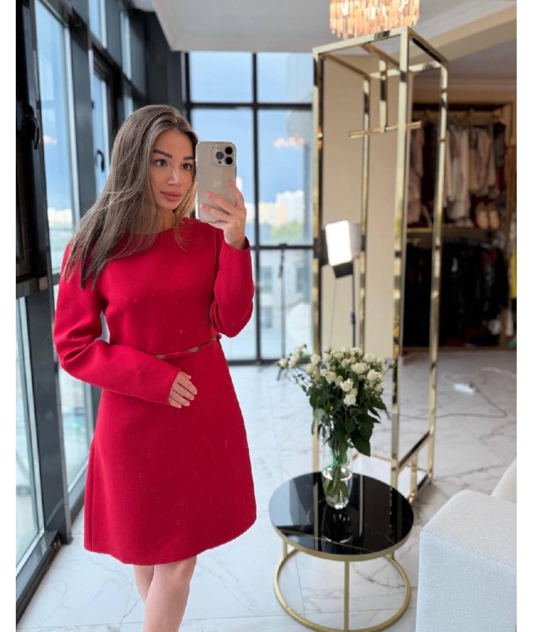 VALENTINO Красное повседневное платье, фото 6