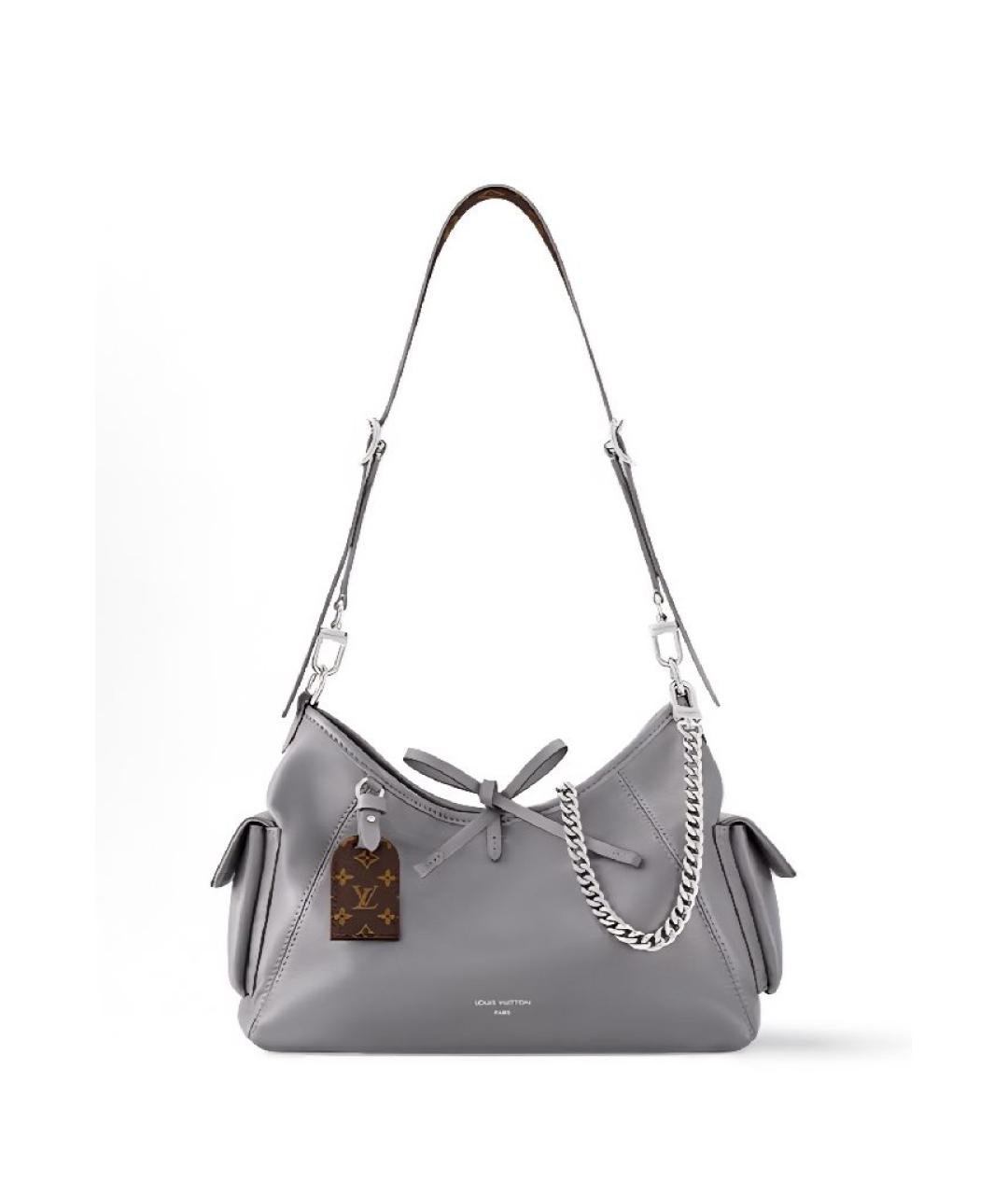 LOUIS VUITTON Серая сумка тоут, фото 7