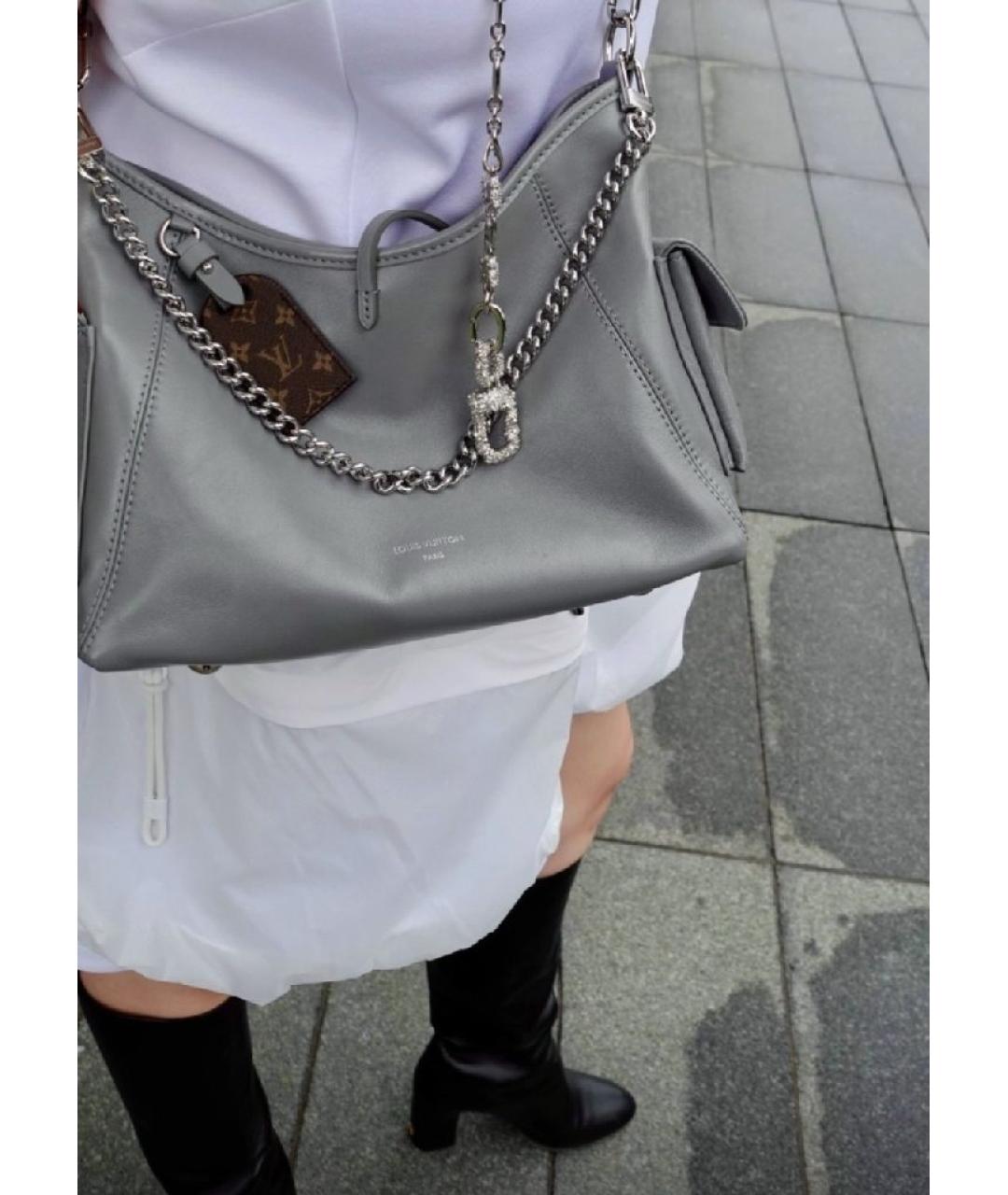 LOUIS VUITTON Серая сумка тоут, фото 5