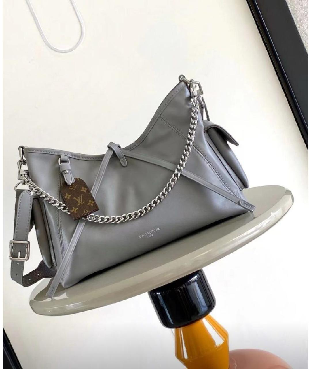 LOUIS VUITTON Серая сумка тоут, фото 6