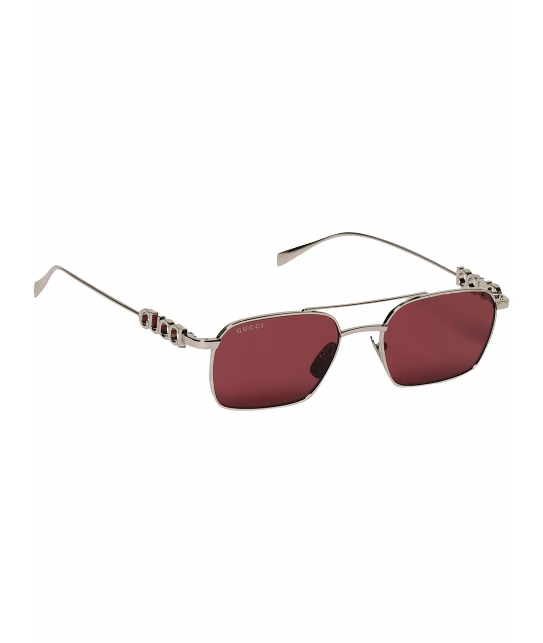 GUCCI Серебряные солнцезащитные очки, фото 1