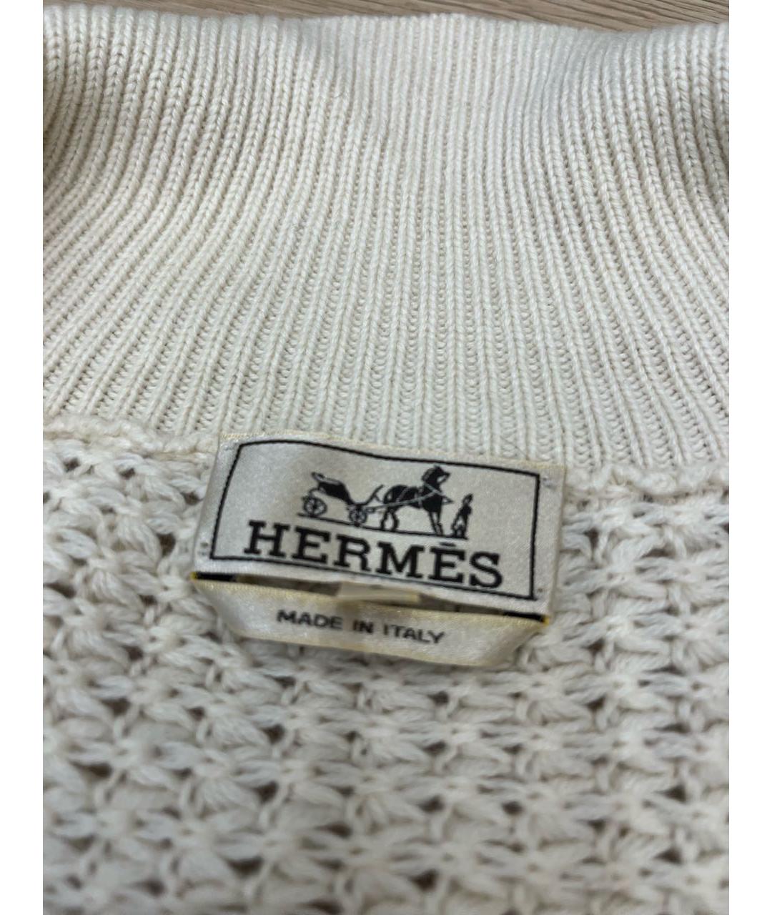 HERMES Бежевый кашемировый джемпер / свитер, фото 2