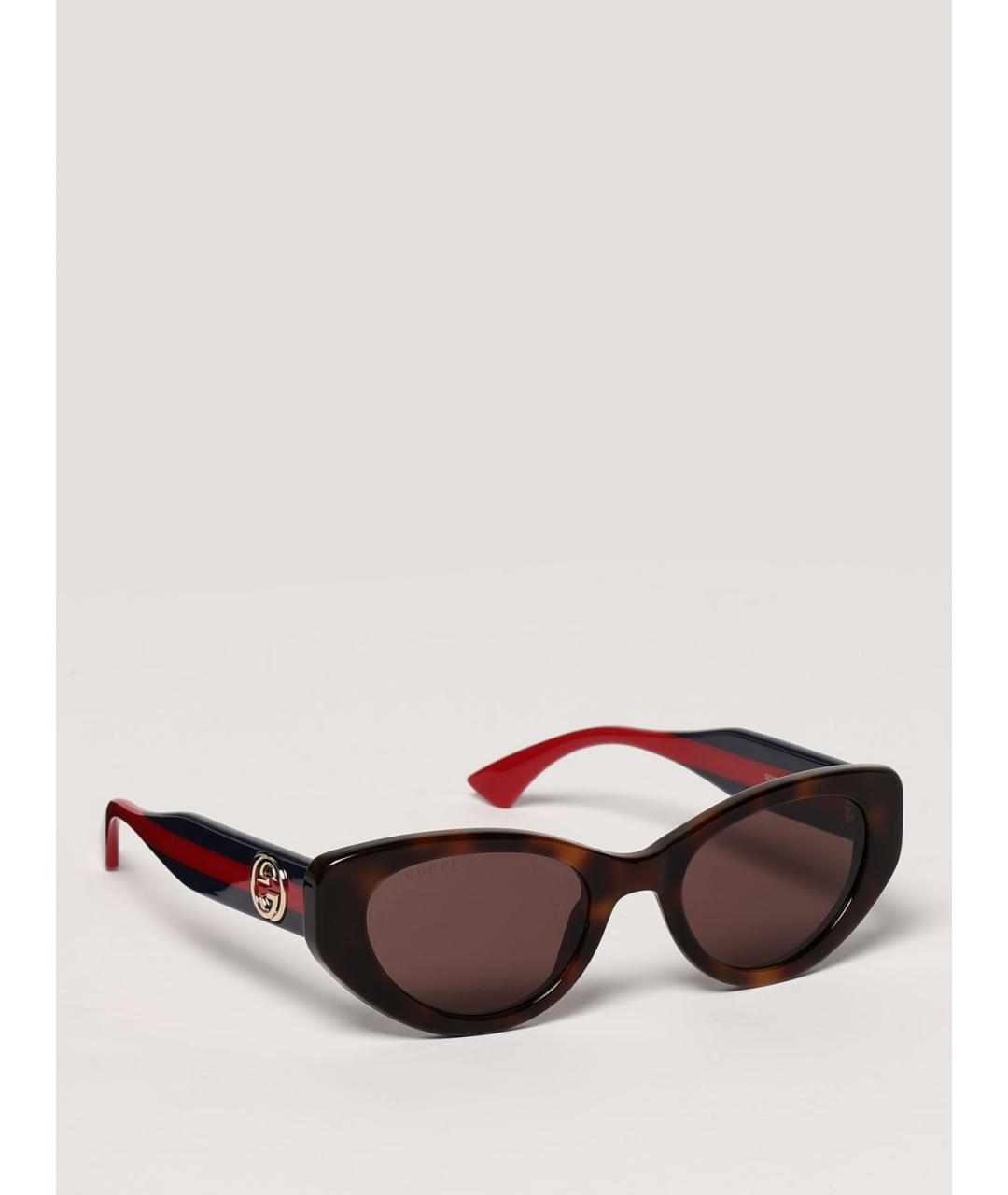 GUCCI Коричневые солнцезащитные очки, фото 6