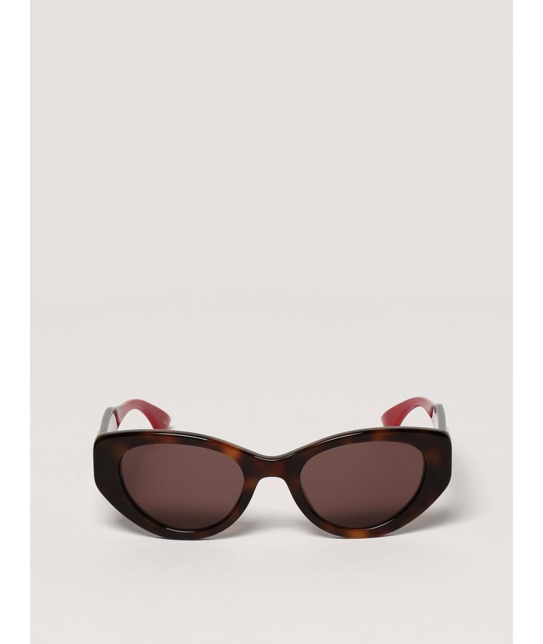 GUCCI Коричневые солнцезащитные очки, фото 3