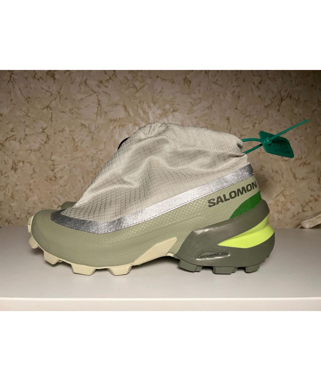 MM6 MAISON MARGIELA Хаки текстильные высокие кроссовки / кеды, фото 9