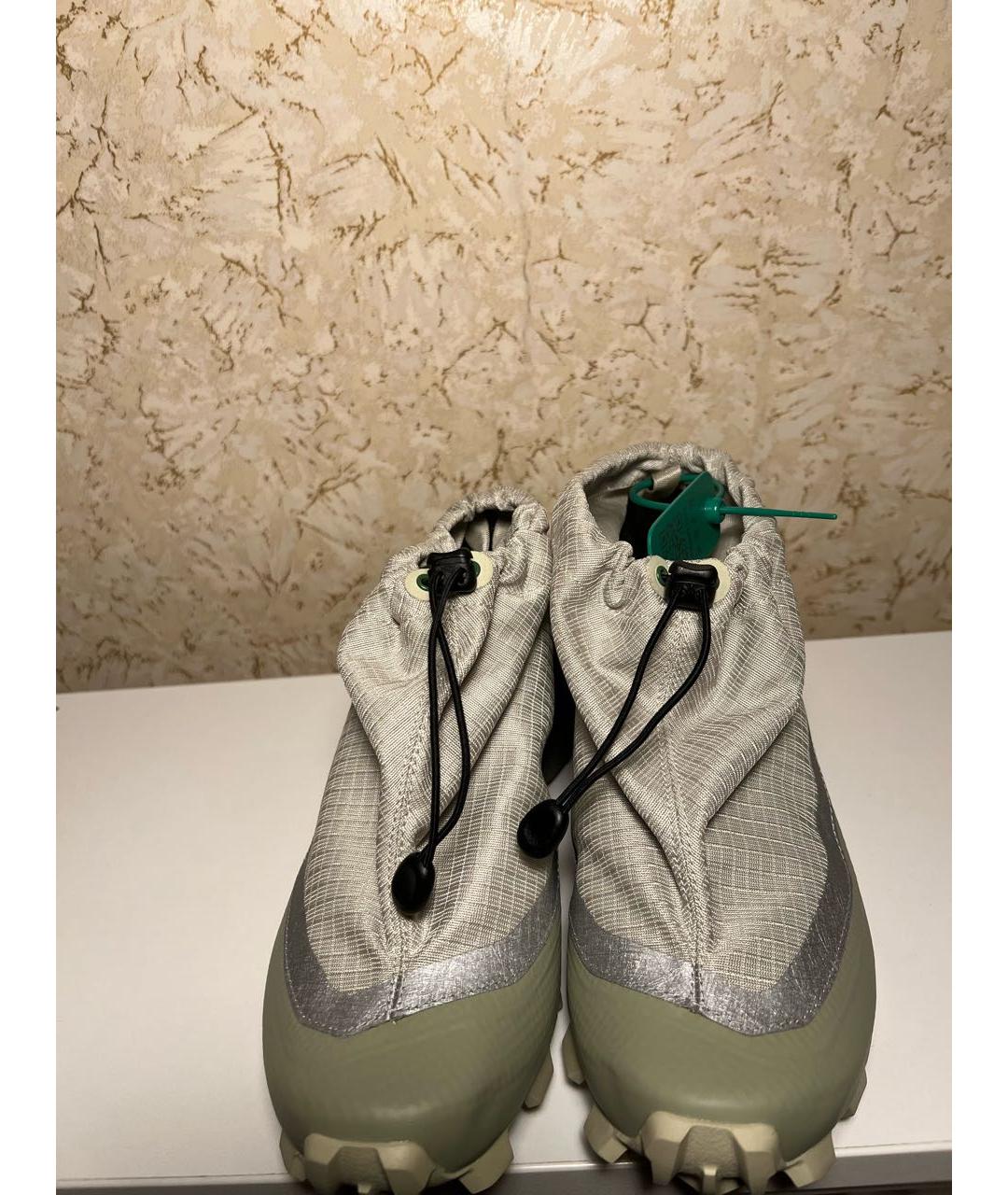 MM6 MAISON MARGIELA Хаки текстильные высокие кроссовки / кеды, фото 3