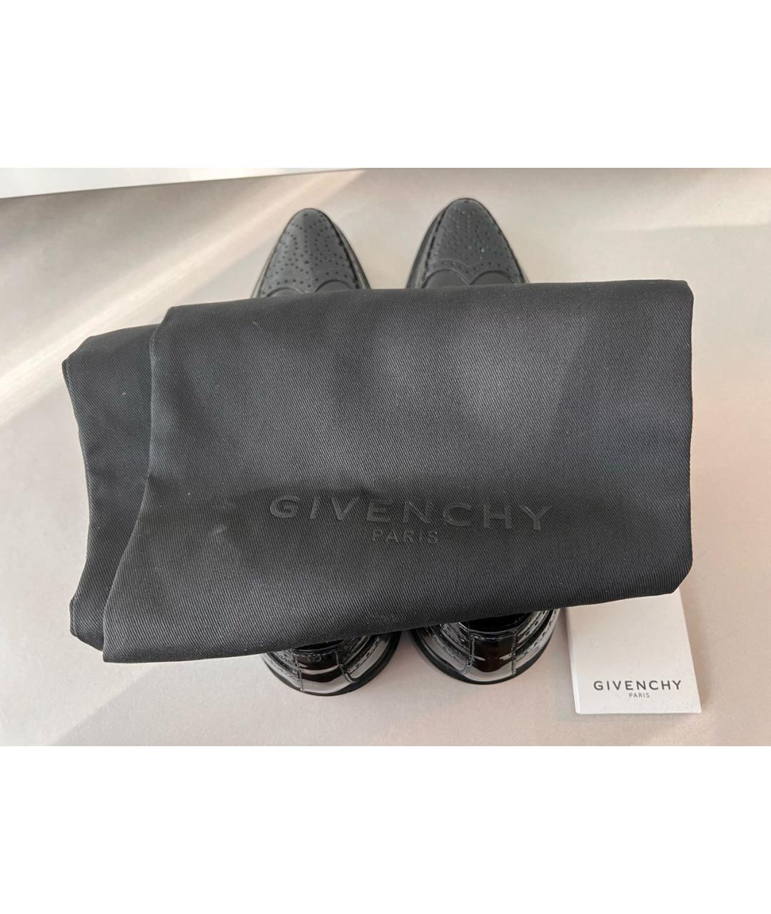 GIVENCHY Черные туфли из лакированной кожи, фото 5