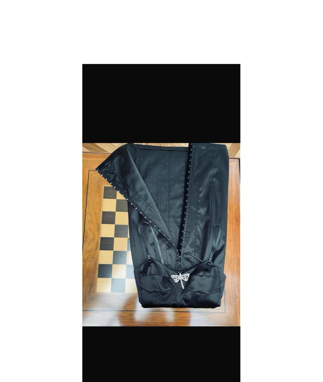 DOLCE&GABBANA Черное ацетатное коктейльное платье, фото 2