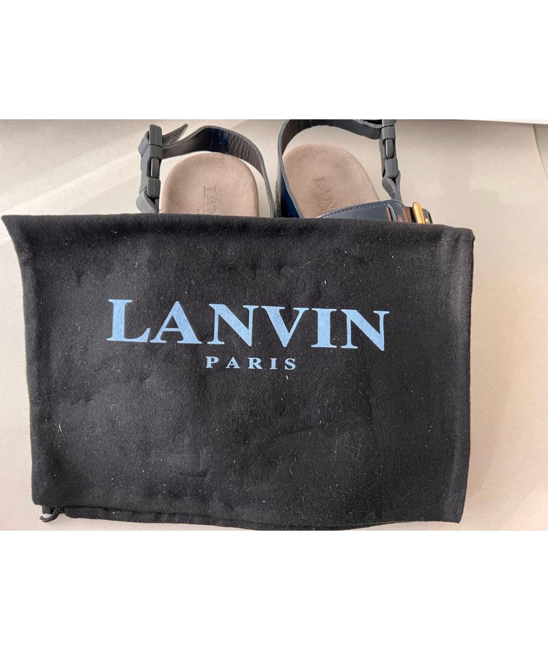 LANVIN Мульти кожаные сандалии, фото 5