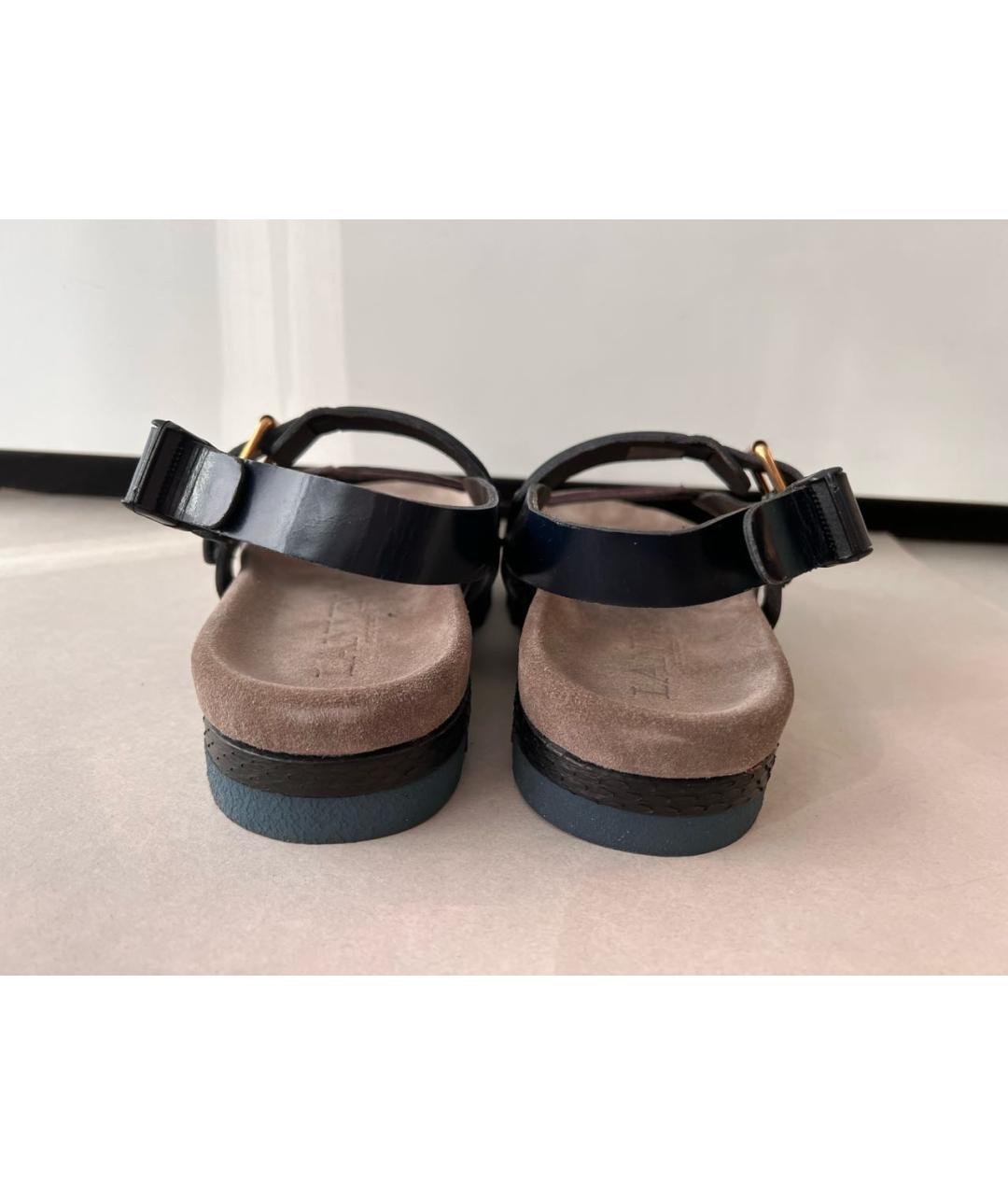 LANVIN Мульти кожаные сандалии, фото 4