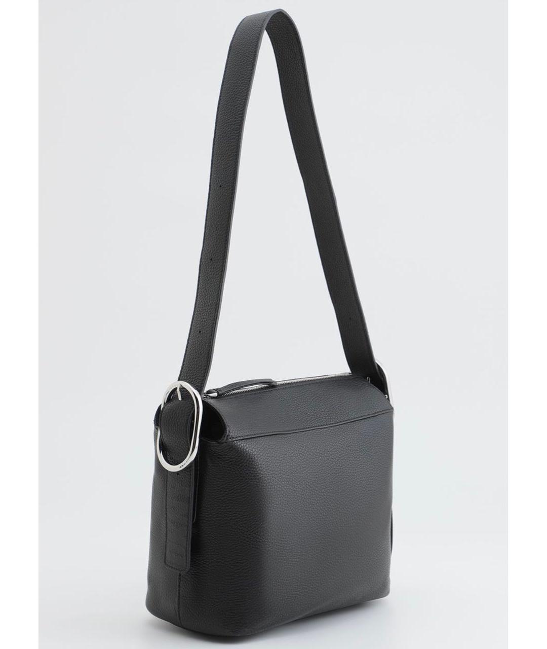 DKNY Черная кожаная сумка через плечо, фото 2