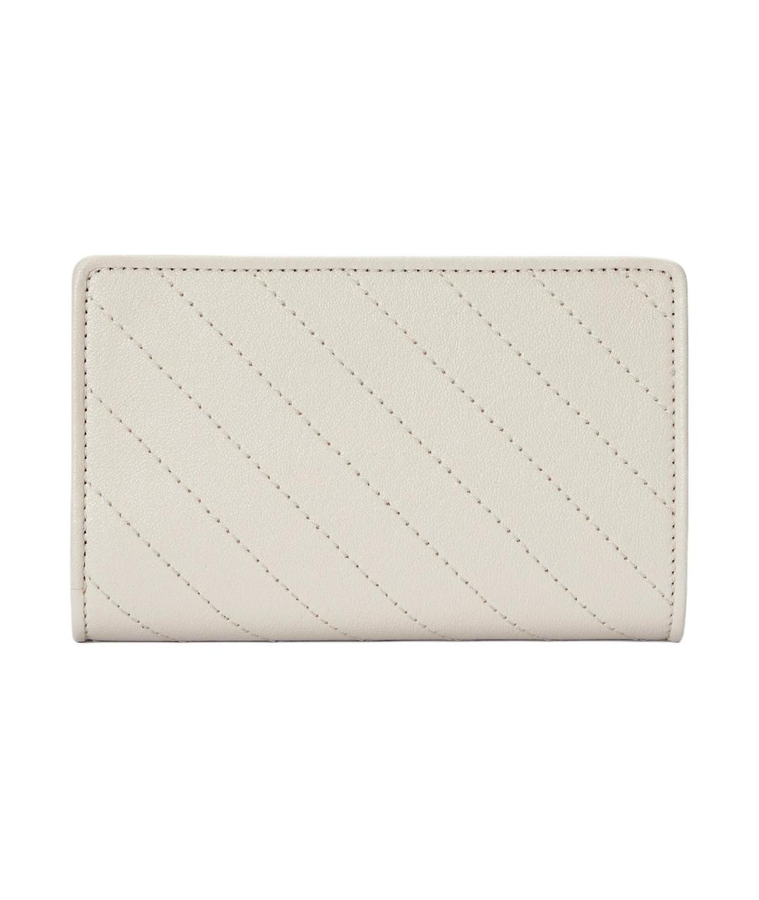 GUCCI Белый кожаный кошелек, фото 3