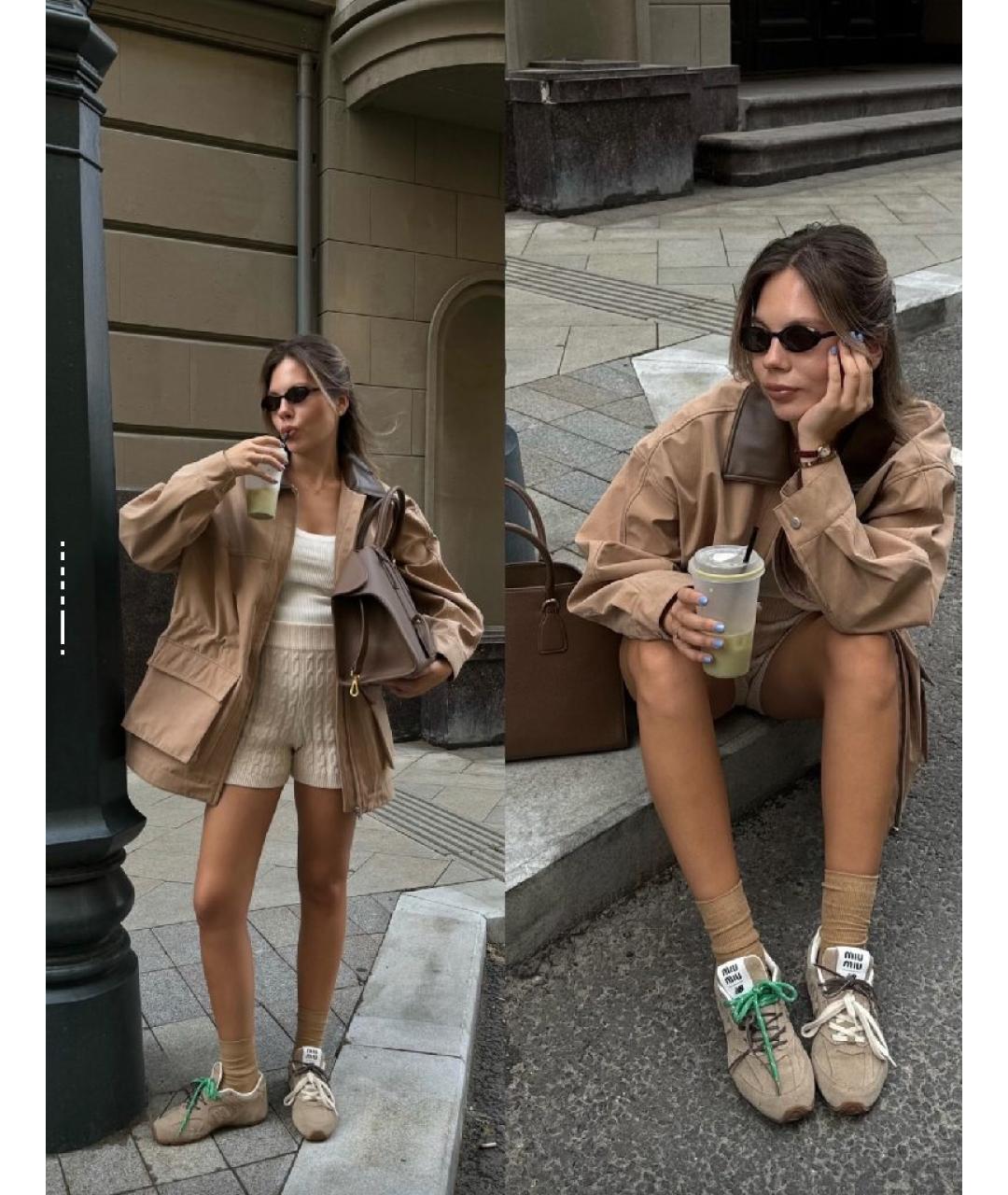 MIU MIU Коричневые кроссовки, фото 5