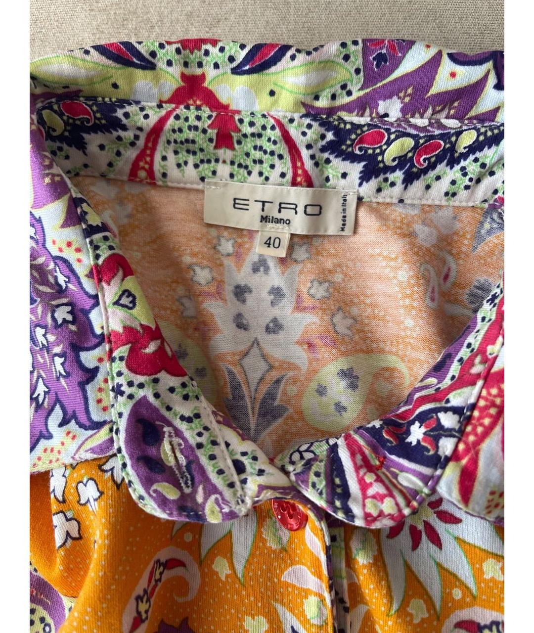 ETRO Мульти хлопковая футболка, фото 4