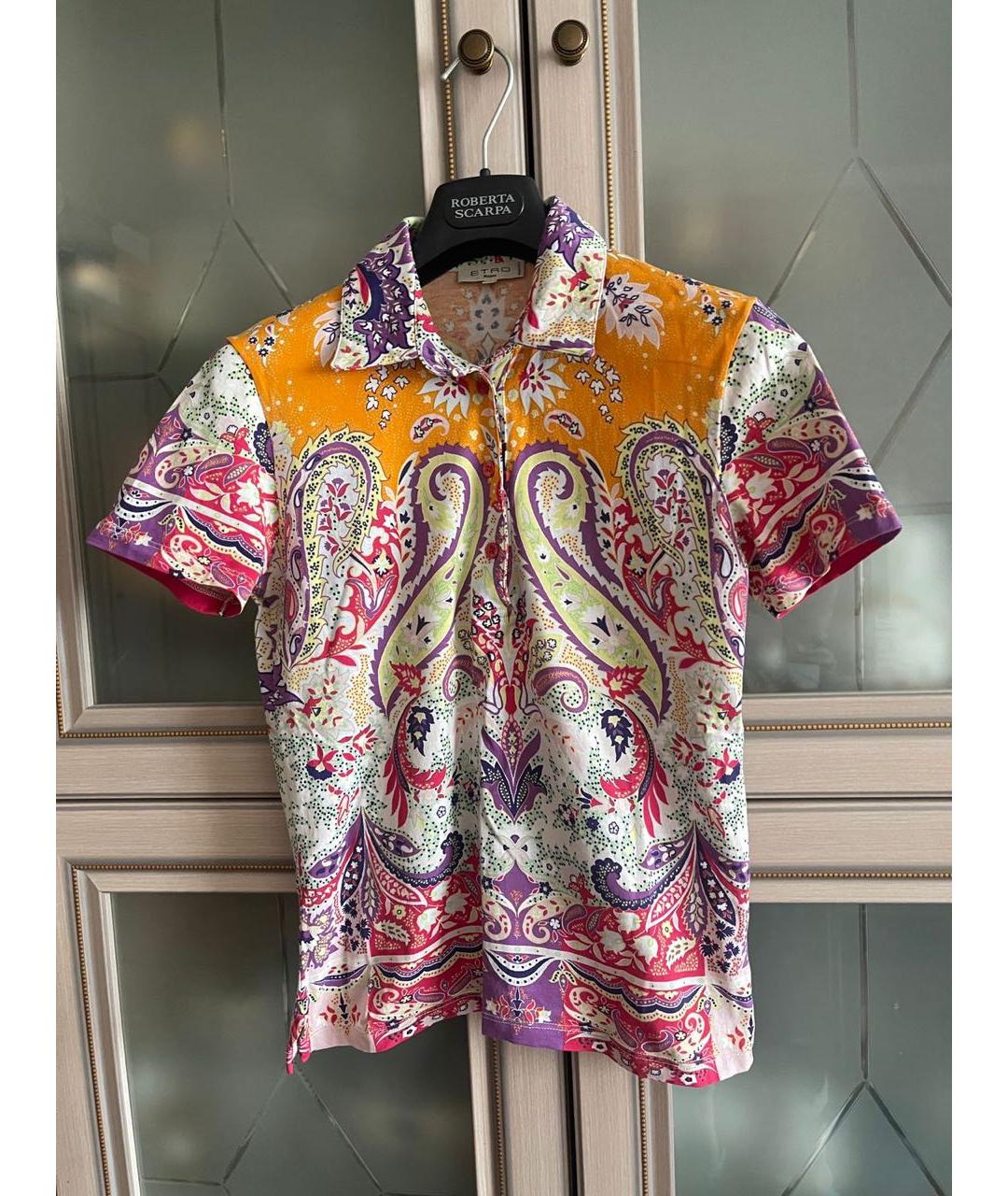 ETRO Мульти хлопковая футболка, фото 5