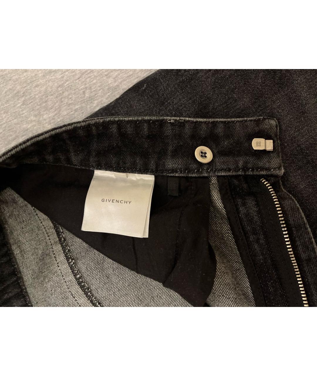GIVENCHY Черные хлопковые джинсы, фото 4