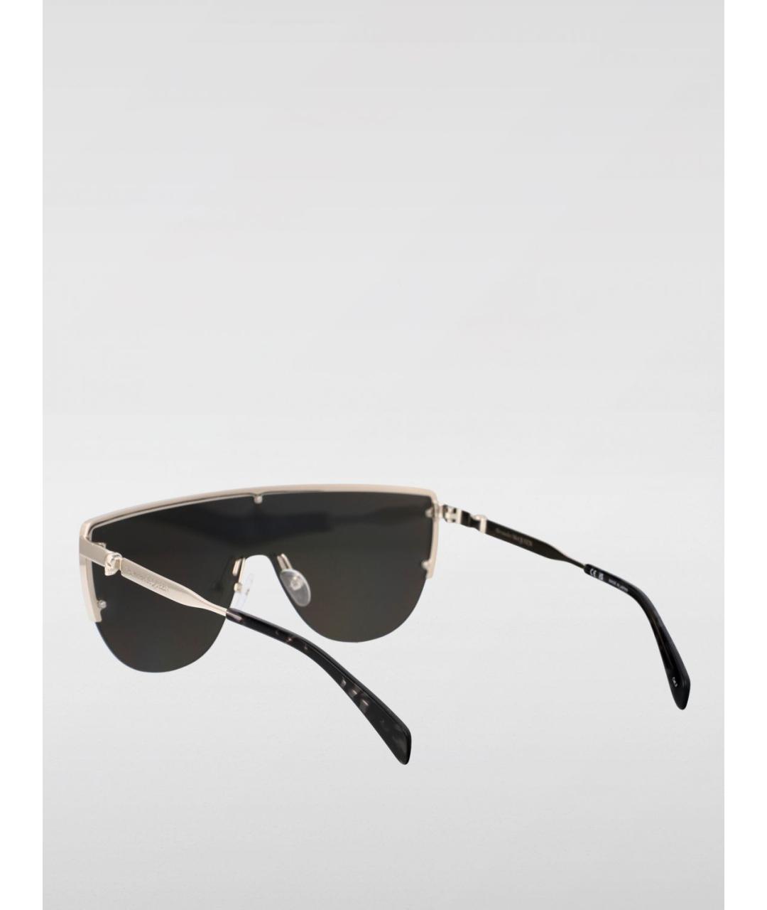 ALEXANDER MCQUEEN Серебряные солнцезащитные очки, фото 3